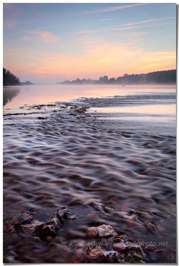 Lever de soleil sur la Loire à Rilly (Loir et Cher, Centre)